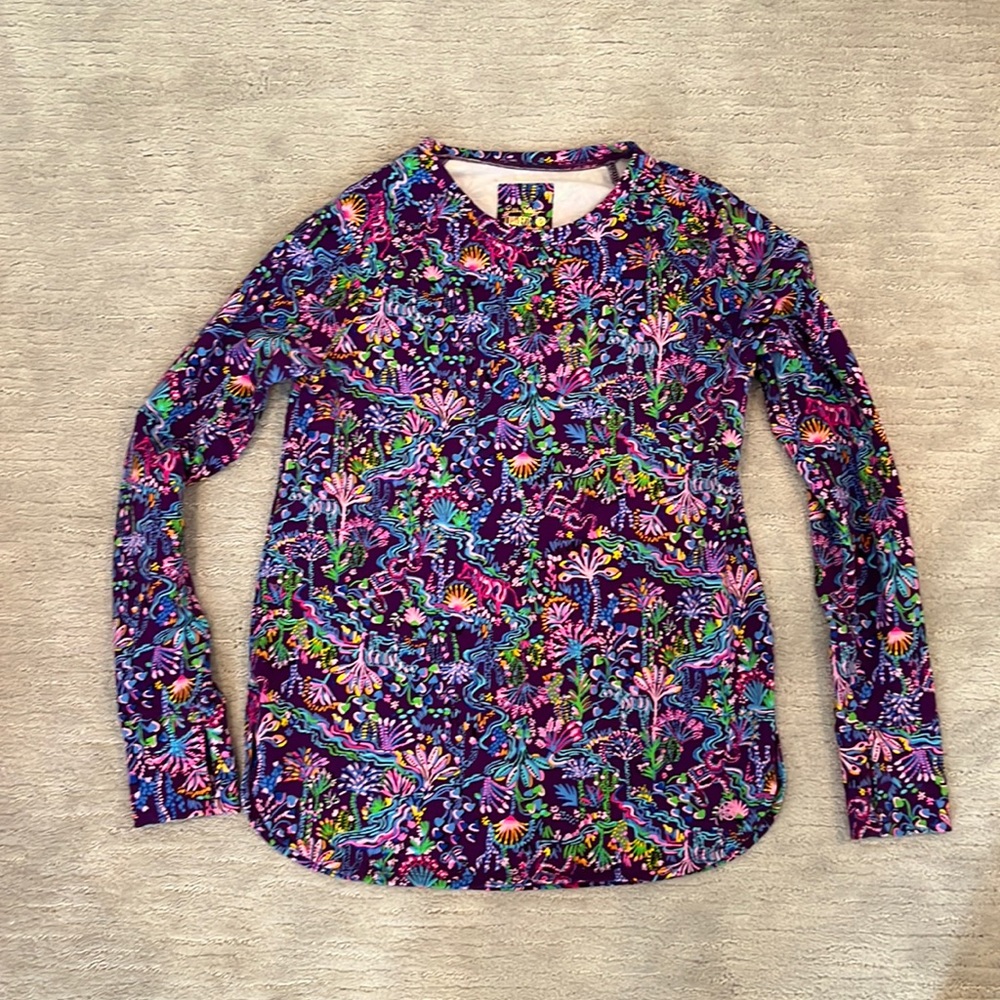 Luxletic Purple Lilly Pulitzer Shirt